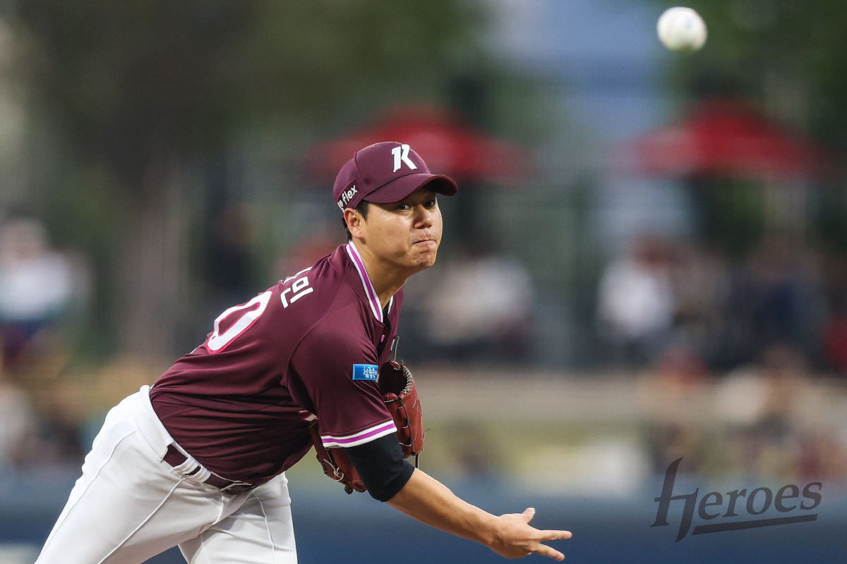 '미쳤다, 하영민!' 7이닝 5K 무실점 완벽투…'안우진 없을땐 내가 토종 1선발' 천금같은 퀄리티스타트+