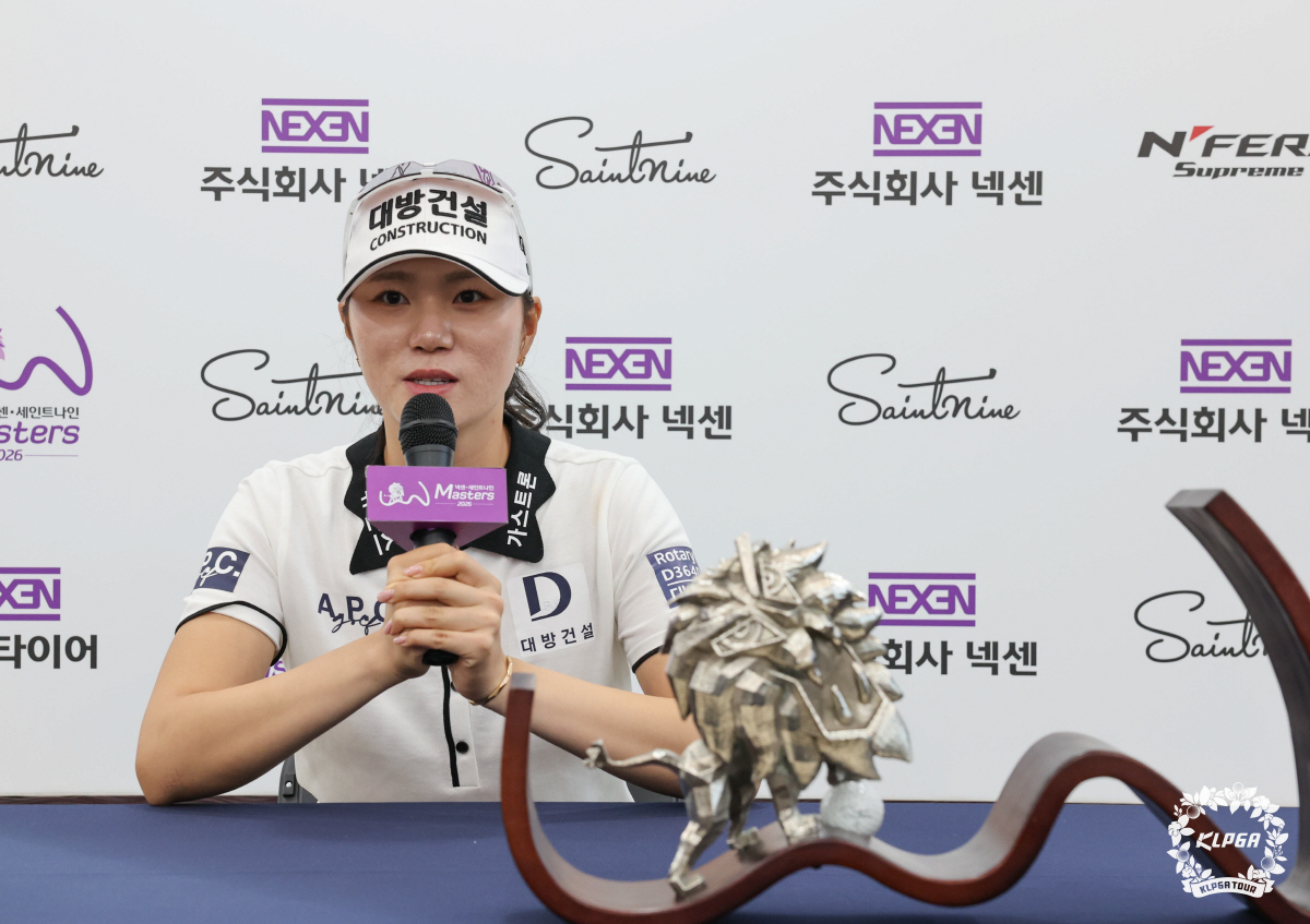 김민선7 넥센세인트나인 Masters 2026 FR 미디어 인터뷰. 사진제공=KLPGA