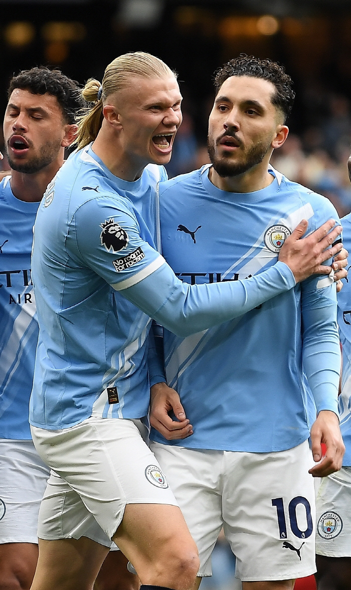 '역전 우승 보인다' 홀란 결승골 폭발! 맨체스터 시티, 선두 아스널 2-1 격파→승점 3점차 바짝 추격..또 과르디올라가 웃었다