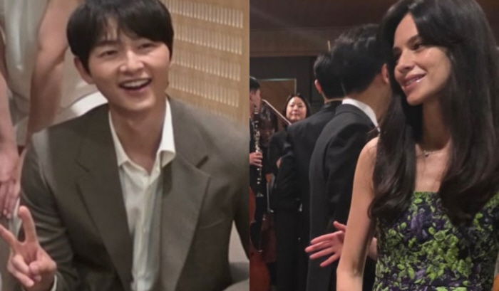 송중기♥케이티, 드디어 첫 공식석상 나란히…동반 일정에 미소 만개