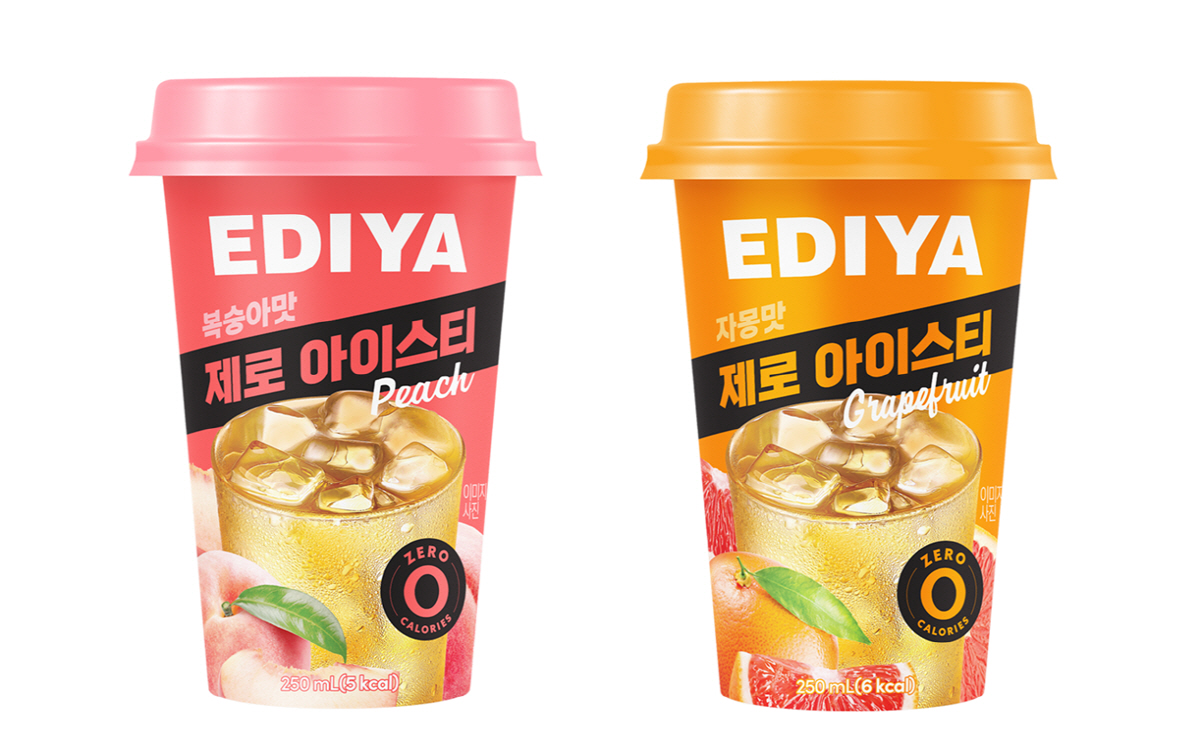 ◇이디야커피, PET 제로 아이스티 2종. 사진제공=이디야커피