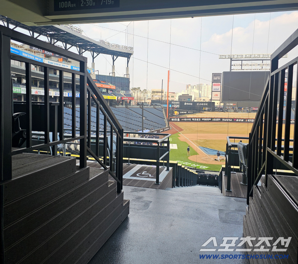 한화생명볼파크 장애인석. 대전=이종서 기자