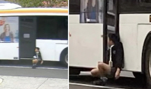 버스 문에 팔 끼인 12살 소년 350m 끌려가…