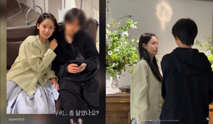 '태양의 후예' 간호사가 벌써...박환희, 중학생 子 옆에 서니 '남매 아냐'