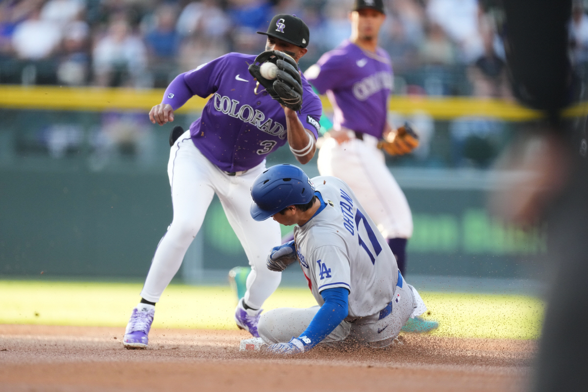 [속보]오타니 미쳤다! 52G 연속 출루 성공→'亞 최다' 추신수와 어깨 나란히…'플래툰 가동' 김혜성 선발 제외