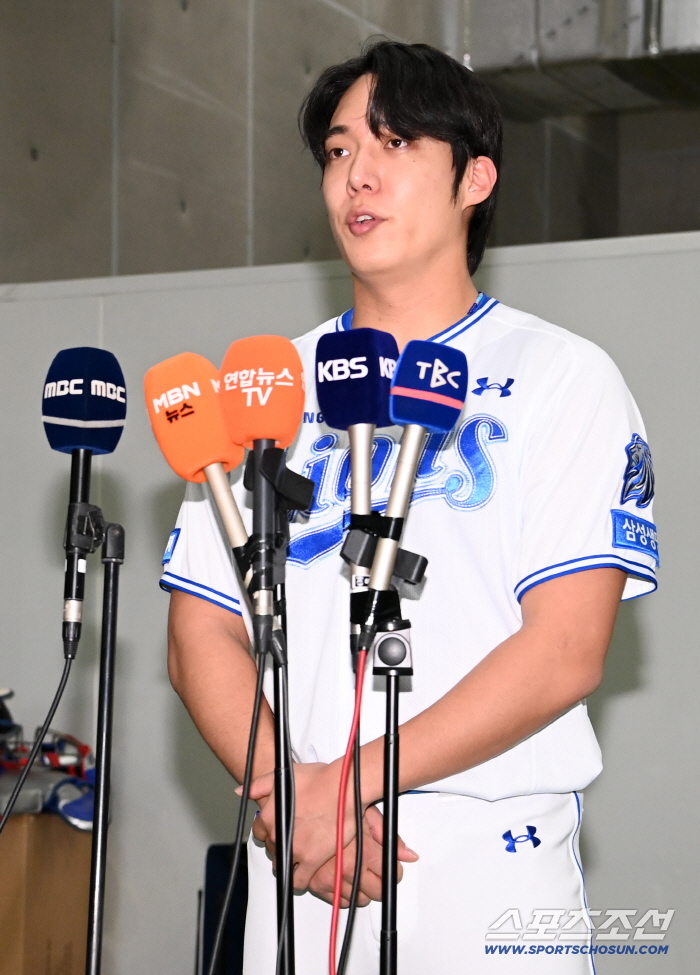 그래서 누구한테 욕을 했나? → 삼성 원태인 "정말 죄송합니다" 거의 기자회견급 공식 사과 