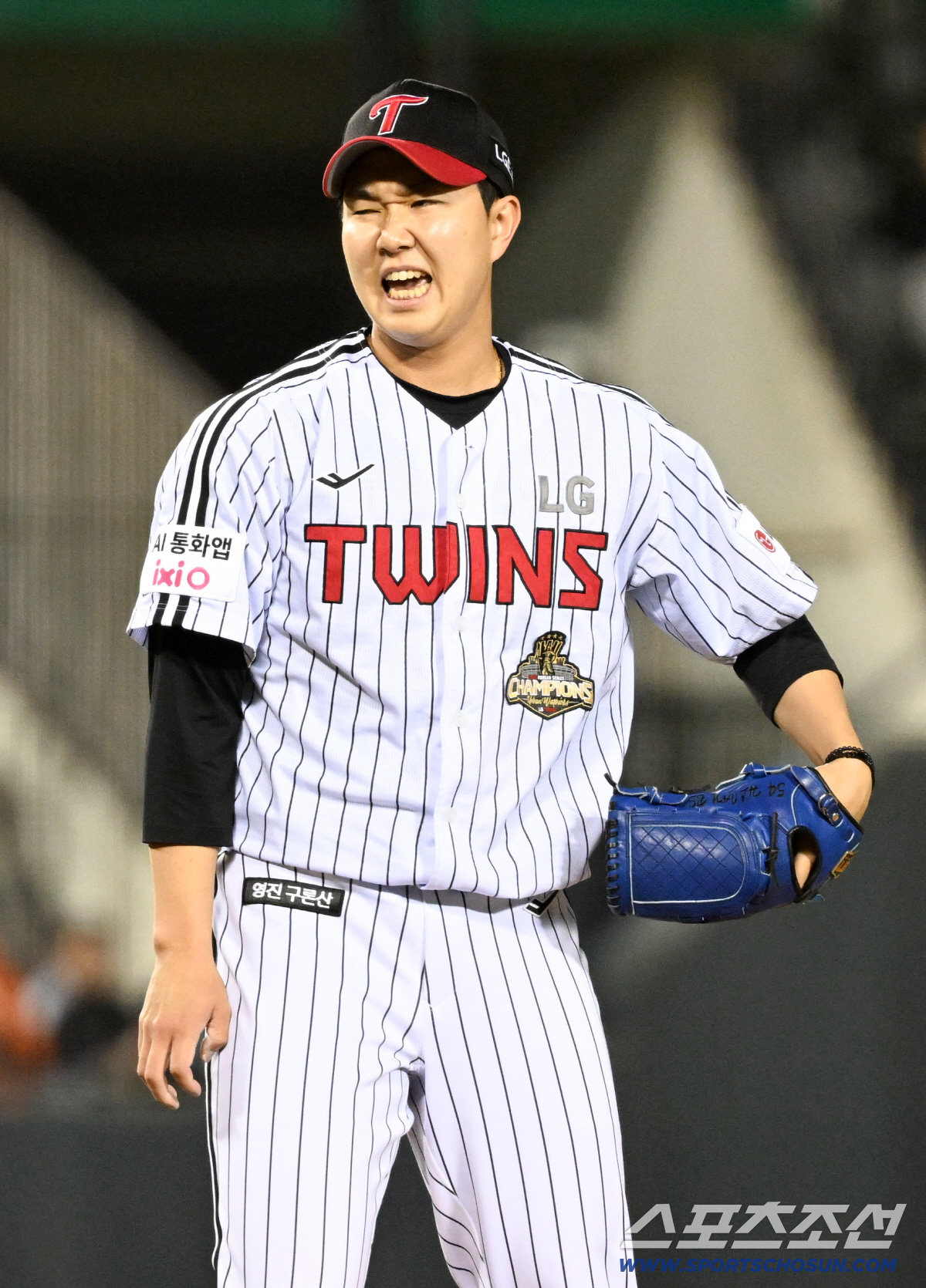 21일 잠실구장에서 열린 LG와 한화의 경기. LG 유영찬이 역투하고 있다. 잠실=박재만 기자 pjm@sportschosun.com/2026.04.21/