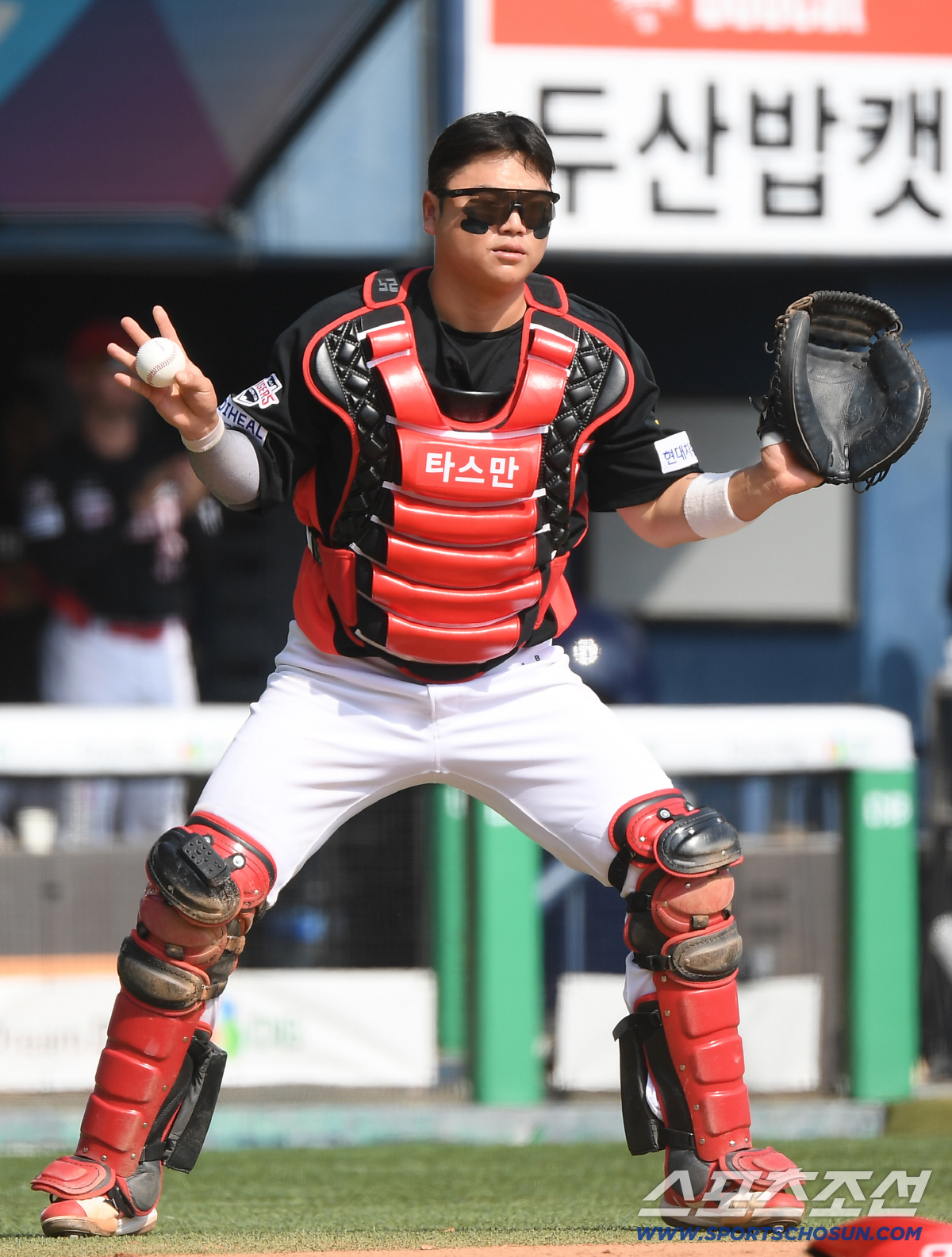 19일 서울 잠실구장에서 열린 KIA-두산전. KIA 포수로 선발 출전한 한준수. 잠실=정재근 기자 cjg@sportschosun.com/2026.4.19/