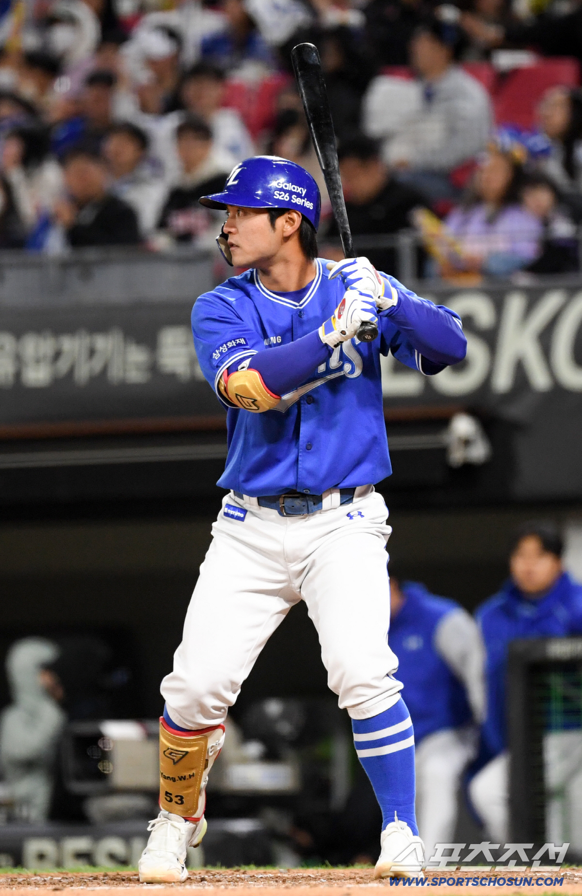 7일 광주 기아챔피언스필드에서 열린 KIA와 삼성의 경기. 삼성 양우현이 타격을 하고 있다. 광주=박재만 기자 pjm@sportschosun.com/2026.04.07/