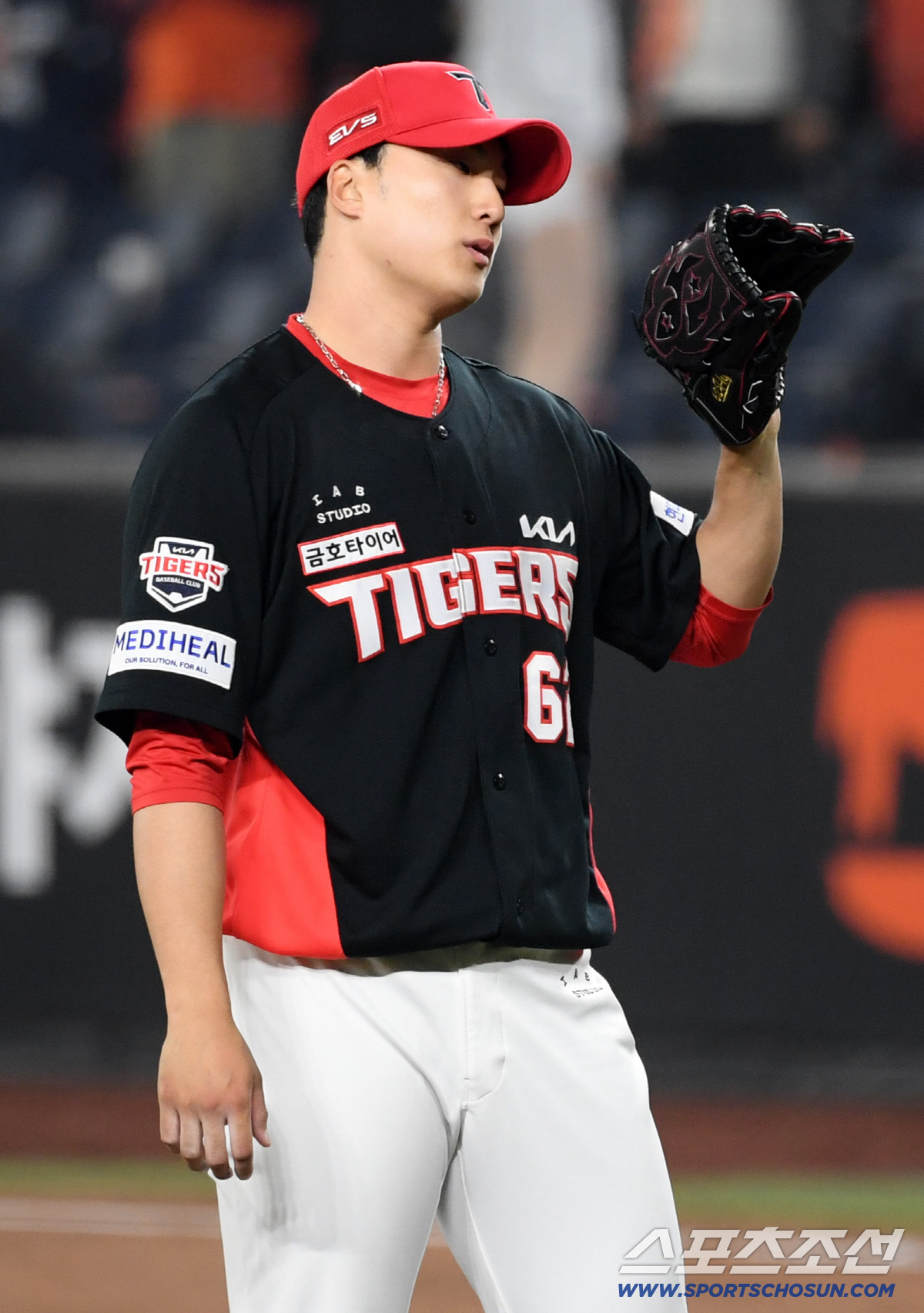 10일 대전 한화생명볼파크에서 열린 한화와 KIA의 경기. KIA 정해영이 숨을 고르고 있다. 대전=박재만 기자 pjm@sportschosun.com/2026.04.10/