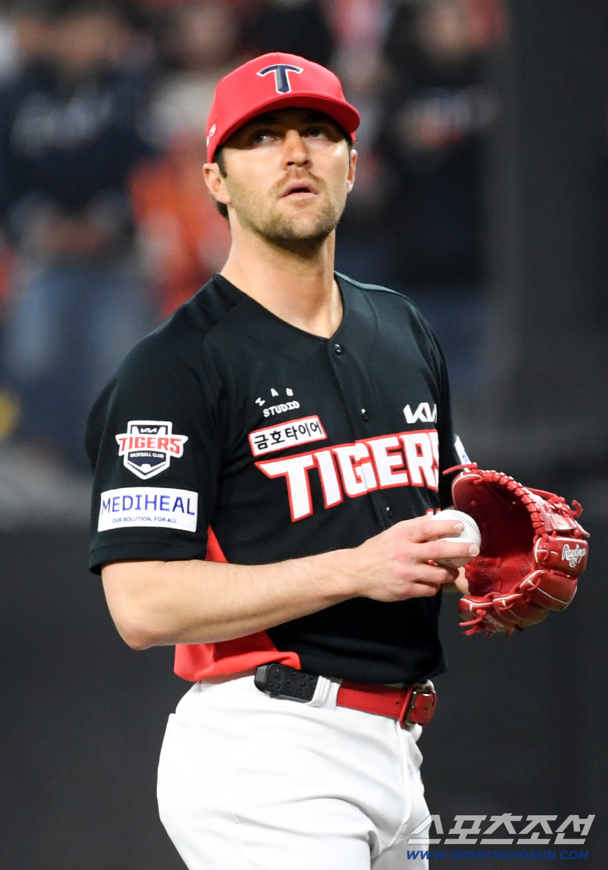 10일 대전 한화생명볼파크에서 열린 한화와 KIA의 경기. KIA 네일이 숨을 고르고 있다. 대전=박재만 기자 pjm@sportschosun.com/2026.04.10/