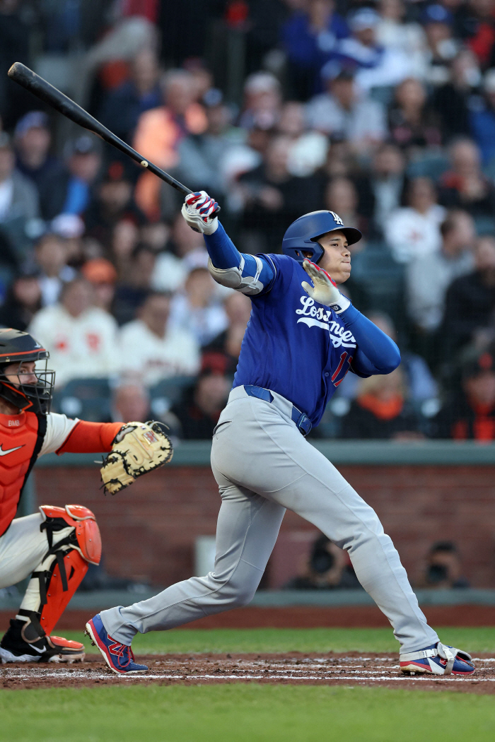 오타니 연속 출루, 53G 마감…SF 호수비-QS+ 미친 역투에 눌렸다