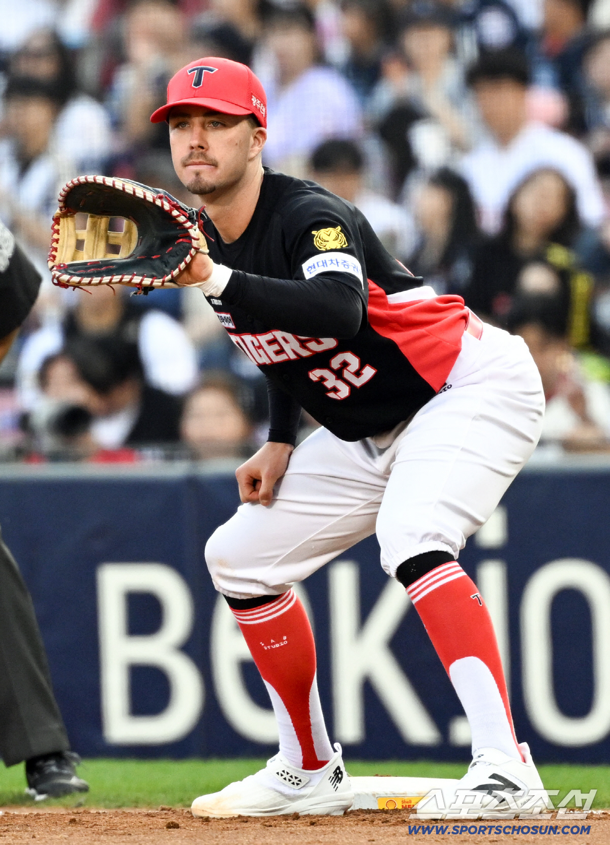 18일 잠실구장에서 열린 두산과 KIA의 경기. KIA 1루수 데일이 수비를 하고 있다. 잠실=박재만 기자 pjm@sportschosun.com/2026.04.18/