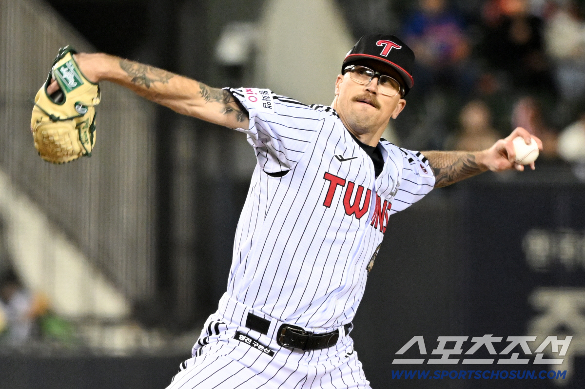 22일 잠실구장에서 열린 LG와 한화의 경기. LG 웰스가 역투하고 있다. 잠실=박재만 기자 pjm@sportschosun.com/2026.04.22/