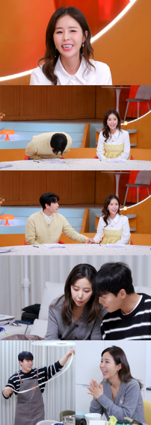 "오늘은 내 짝꿍과 함께"…예비신부 신지, ♥문원 바라보는 눈에서 '꿀 뚝뚝' ('편스토랑')