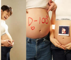 ‘피식대학’ 정재형, 11살 연하 아내와 ‘달달’ 만삭 화보…배 크기는 똑같네