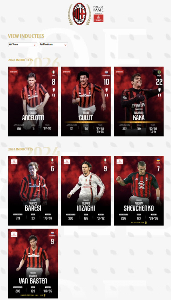 출처=AC밀란 홈페이지