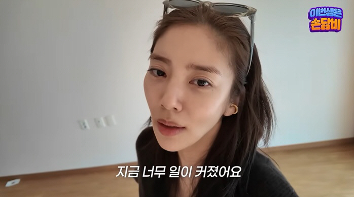 '월세 1000만원家' 떠난 손담비, 새집 공사 난관 "벽 철거 돼야, 환장해"