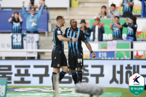 [K리그1 리뷰] '승격팀' 인천 미쳤습니다, 제주 잡고 3위까지 도약...1-0 신승
