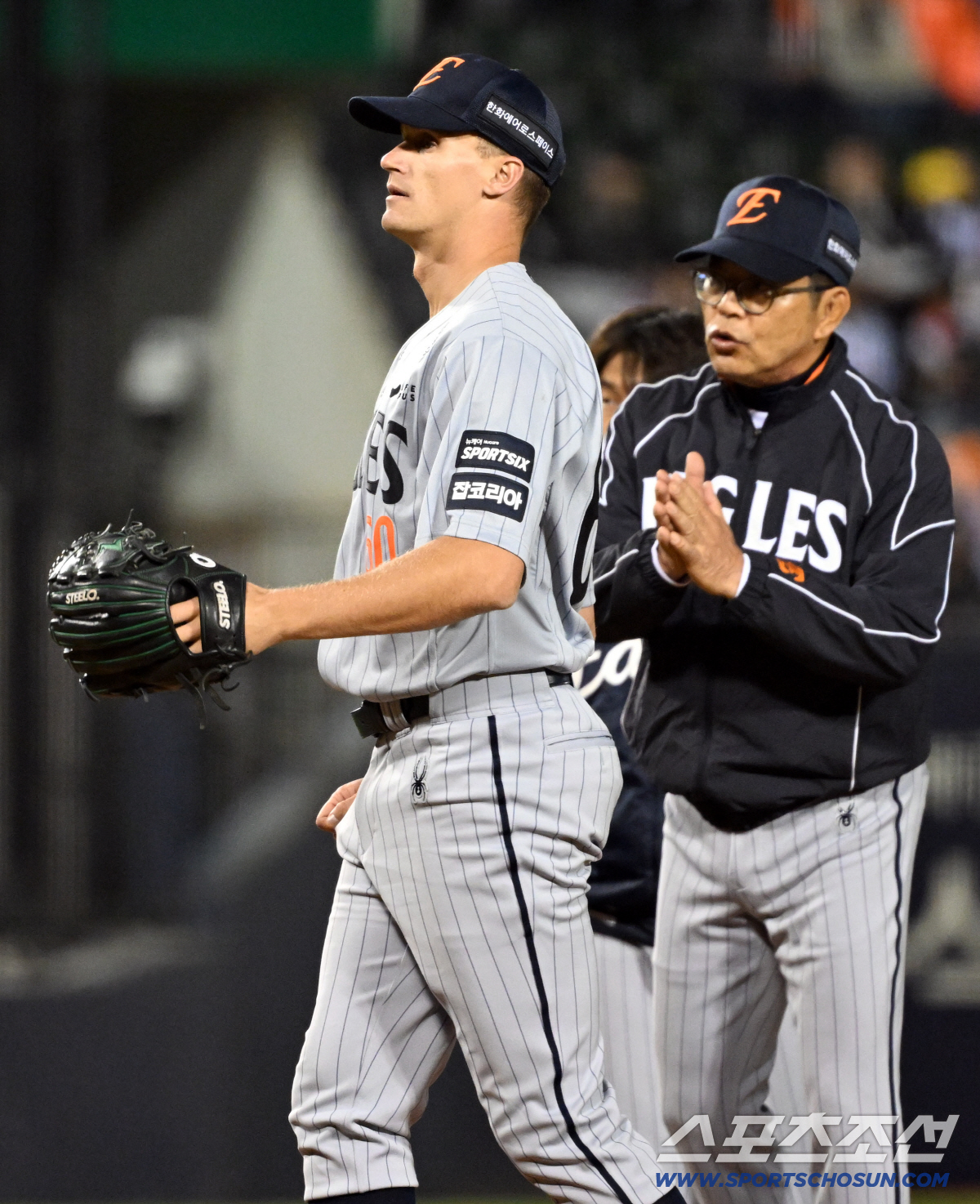 21일 잠실구장에서 열린 LG와 한화의 경기. 한화 쿠싱이 몸을 풀고 있다. 잠실=박재만 기자 pjm@sportschosun.com/2026.04.21/