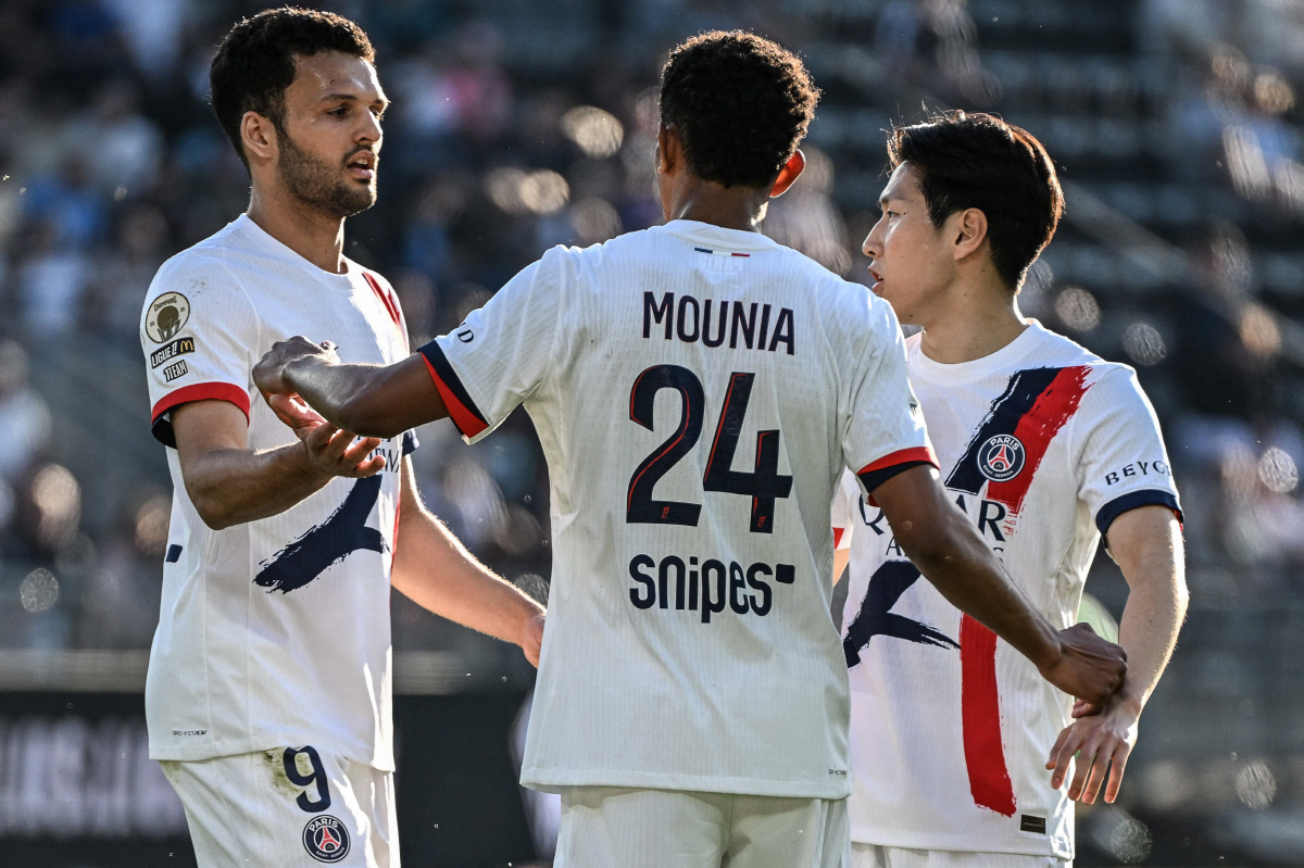 이강인과 파리생제르맹 동료들 AFP