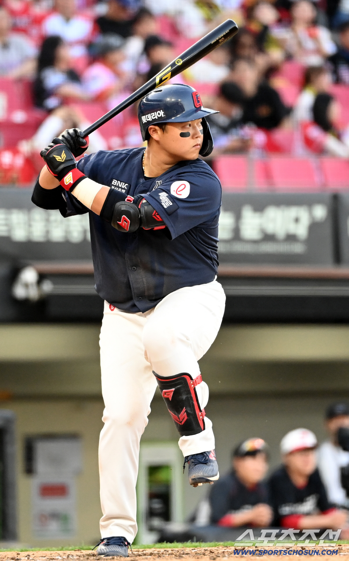 25일 광주KIA챔피언스필드에서 열린 롯데와 KIA의 경기. 타격을 하는 롯데 한동희. 광주=허상욱 기자 wook@sportschosun.com/2026.04.25/