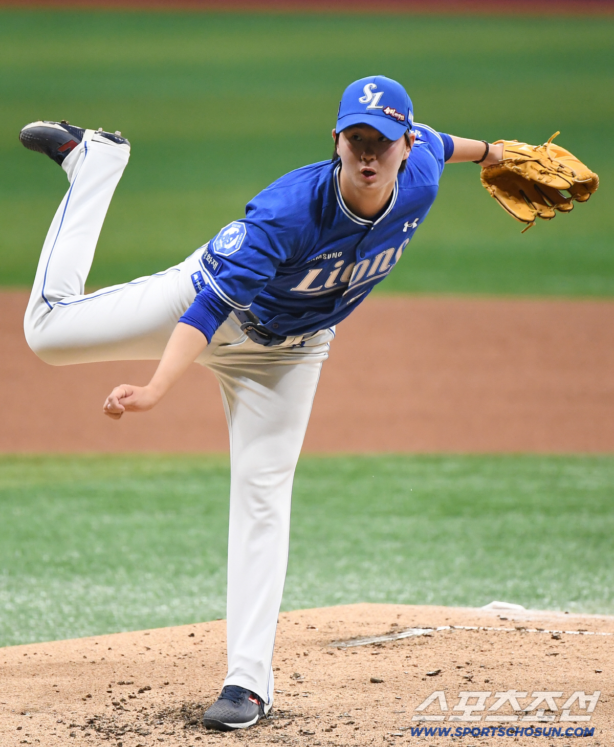 26일 오후 서울 고척스카이돔에서 열린 삼성-키움전. 삼성 선발투수 장찬희가 투구하고 있다. 고척=정재근 기자 cjg@sportschosun.com/2026.4.26/