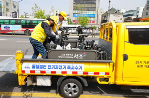 '길막' 전기자전거 민원 급증…서초구, 오늘부터 즉시수거