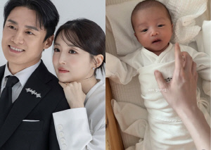 오상진♥김소영, 첫째딸과 잘생긴 子 육아..TV 소음 속 꿀잠 “이게 국룰”