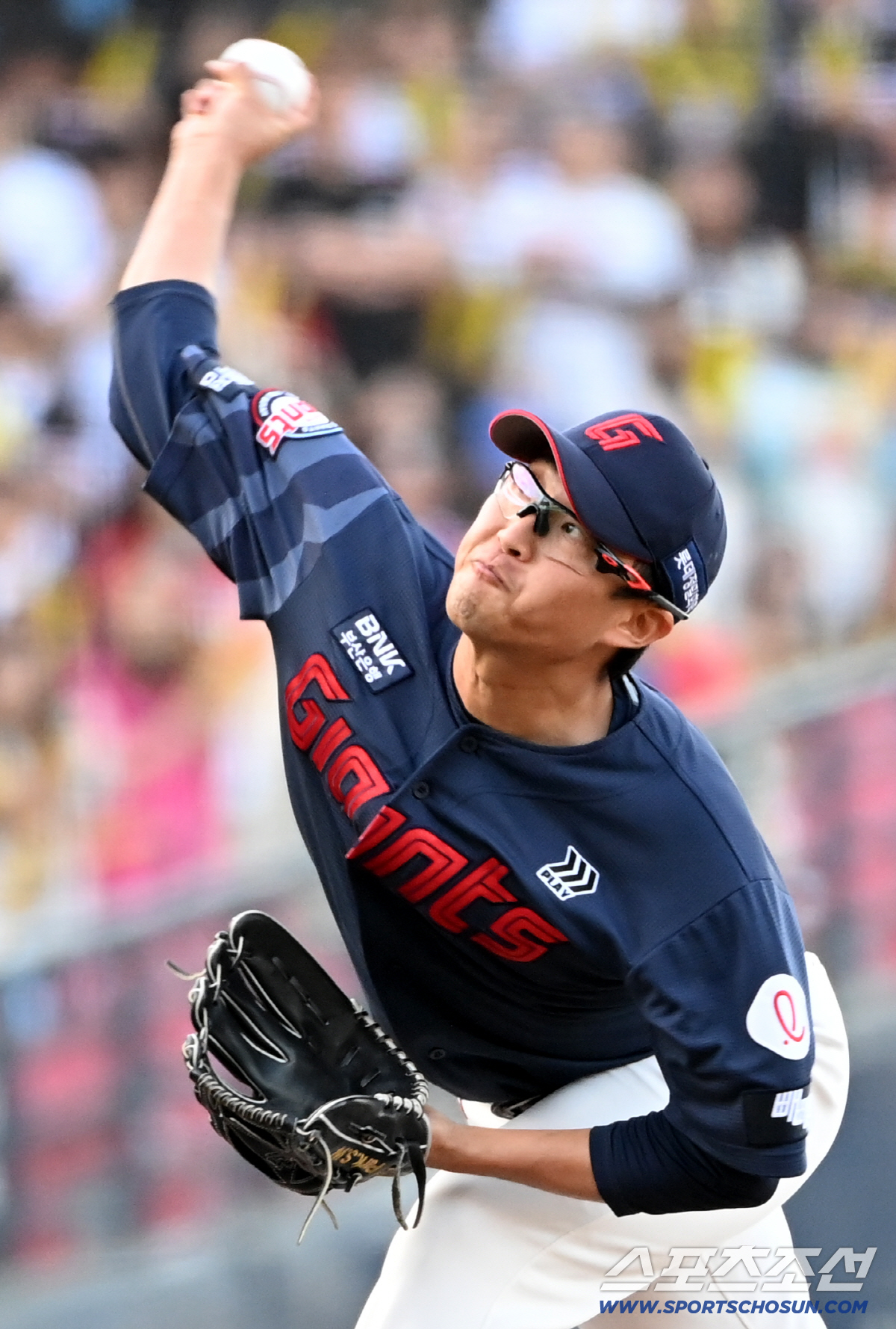 25일 광주KIA챔피언스필드에서 열린 롯데와 KIA의 경기. 롯데 선발투수 박세웅이 역투하고 있다. 광주=허상욱 기자 wook@sportschosun.com/2026.04.25/