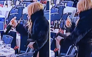 백악관 총격 당시 와인 챙기는 여성…