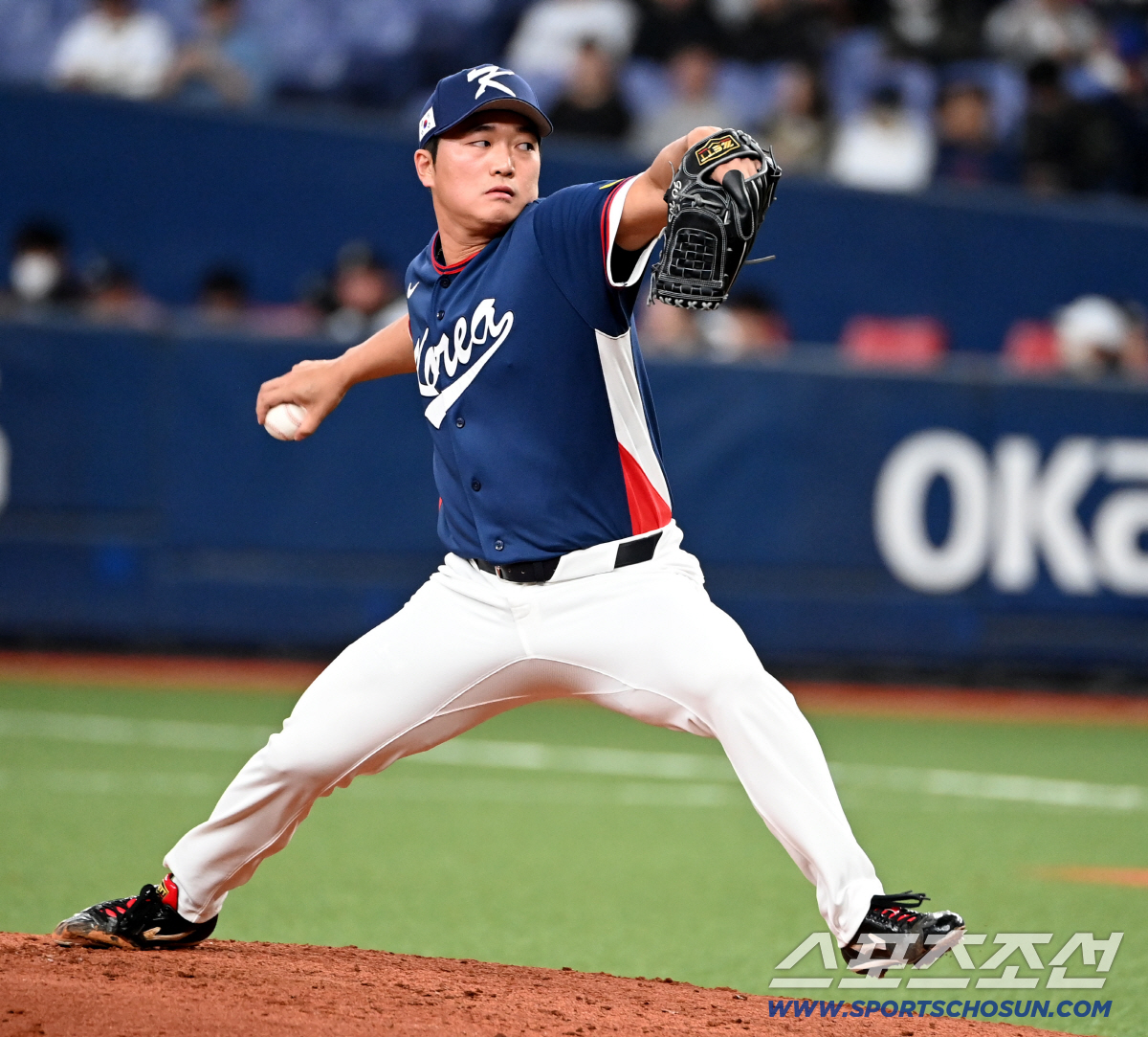 3일 일본 오사카 교세라돔에서 열린 WBC(월드베이스볼클래식) 한국과 오릭스 버팔로스의 경기. 4회말 고우석이 역투하고 있다. 오사카(일본)=허상욱 기자 wook@sportschosun.com/2026.03.03/