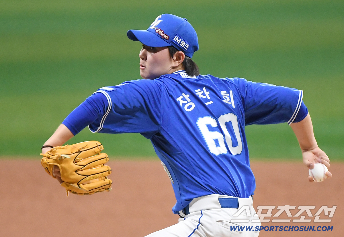 26일 오후 서울 고척스카이돔에서 열린 삼성-키움전. 삼성 선발투수 장찬희가 투구하고 있다. 고척=정재근 기자 cjg@sportschosun.com/2026.4.26/