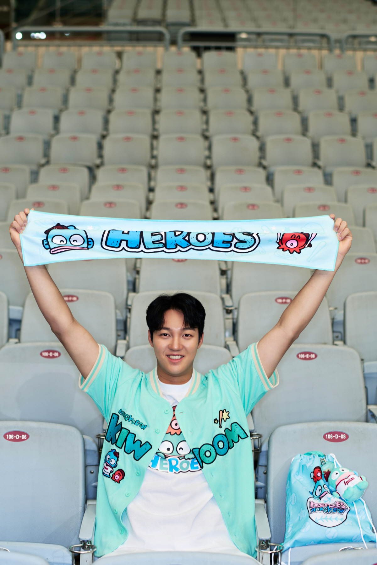 '어린이날 야구장 특급 선물'…안우진X한교동 만났다→日산리오 인기 캐릭터, 韓야구단과 협업