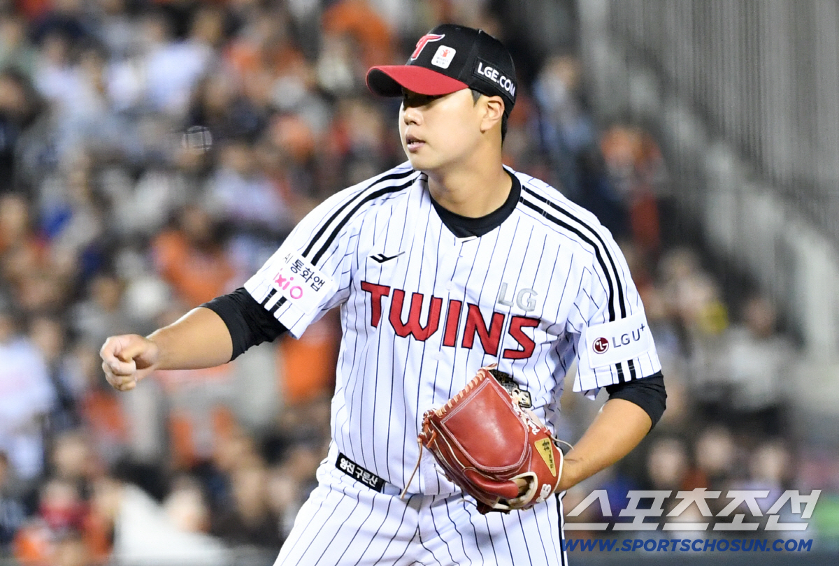 23일 잠실구장에서 열린 LG와 한화의 경기. LG 박시원이 역투하고 있다. 잠실=박재만 기자 pjm@sportschosun.com/2026.04.23/
