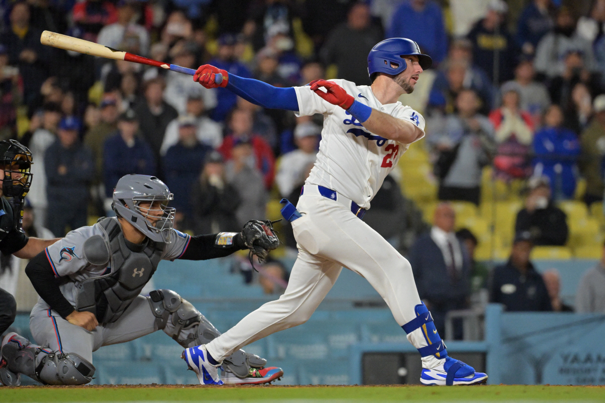 카일 터커가 9회말 2사 만루서 끝내기 2타점 중전적시타를 터뜨리고 있다. Imagn Images연합뉴스