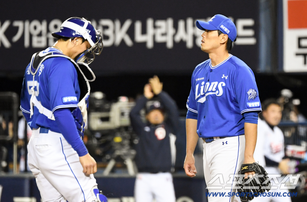 3점 차 리드를 지켜주지 못한 마무리 김재윤.