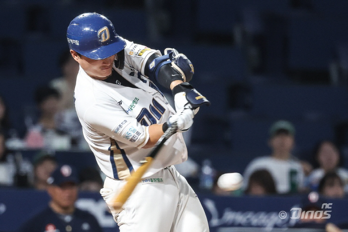 결승타를 장식한 NC 다이노스 안중열. 사진제공=NC 다이노스