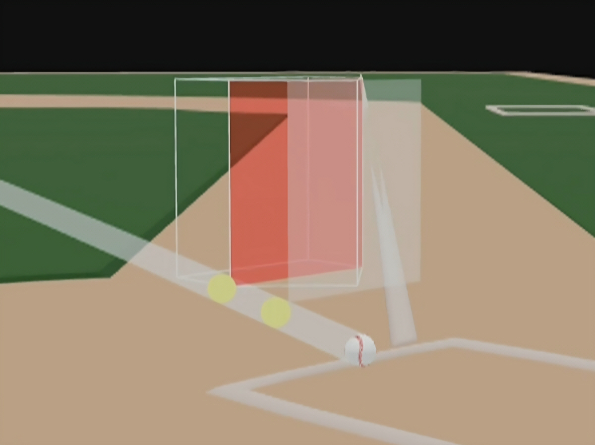 ◇4회 이형종이 삼진 당한 마지막 공. 알고도 못 칠 공. 야구냐, 게임이냐. 사진출처=중계 화면 캡처