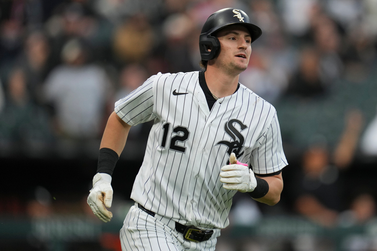 화이트삭스 콜슨 몽고메리가 2회말 우월 솔로홈런을 친 뒤 베이스를 돌고 있다. AP연합뉴스