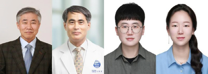 (왼쪽부터)서울대병원 백선하 교수, 분당차병원 노종렬 교수, 로그싱크 이재왕 연구원, 서울대 유지현 박사과정