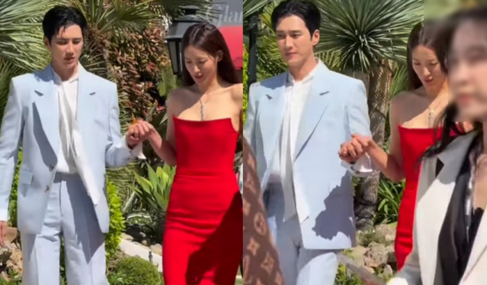 안보현, 비틀거린 수현 손 ‘덥썩’...칸서 보여준 박력 에스코트