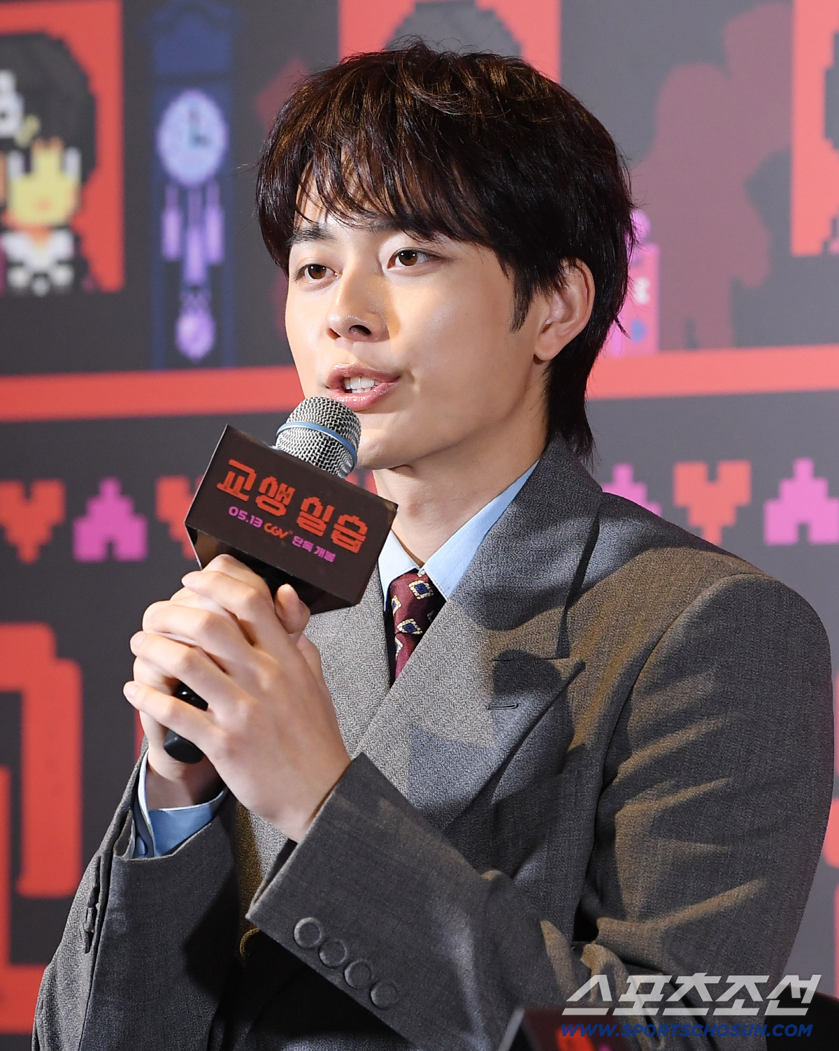 영화 '교생실습' 시사회가 29일 오후 서울 용산CGV에서 열렸다. 유선호가 질문에 답하고 있다. 정재근 기자 cjg@sportschosun.com/2026.4.29/