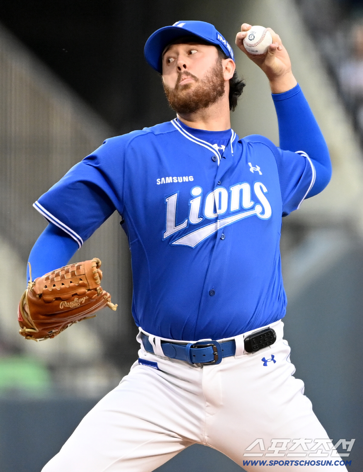 29일 잠실야구장에서 열린 삼성과 두산의 경기. 삼성 선발투수 오러클린이 역투하고 있다. 잠실=허상욱 기자 wook@sportschosun.com/2026.04.29/