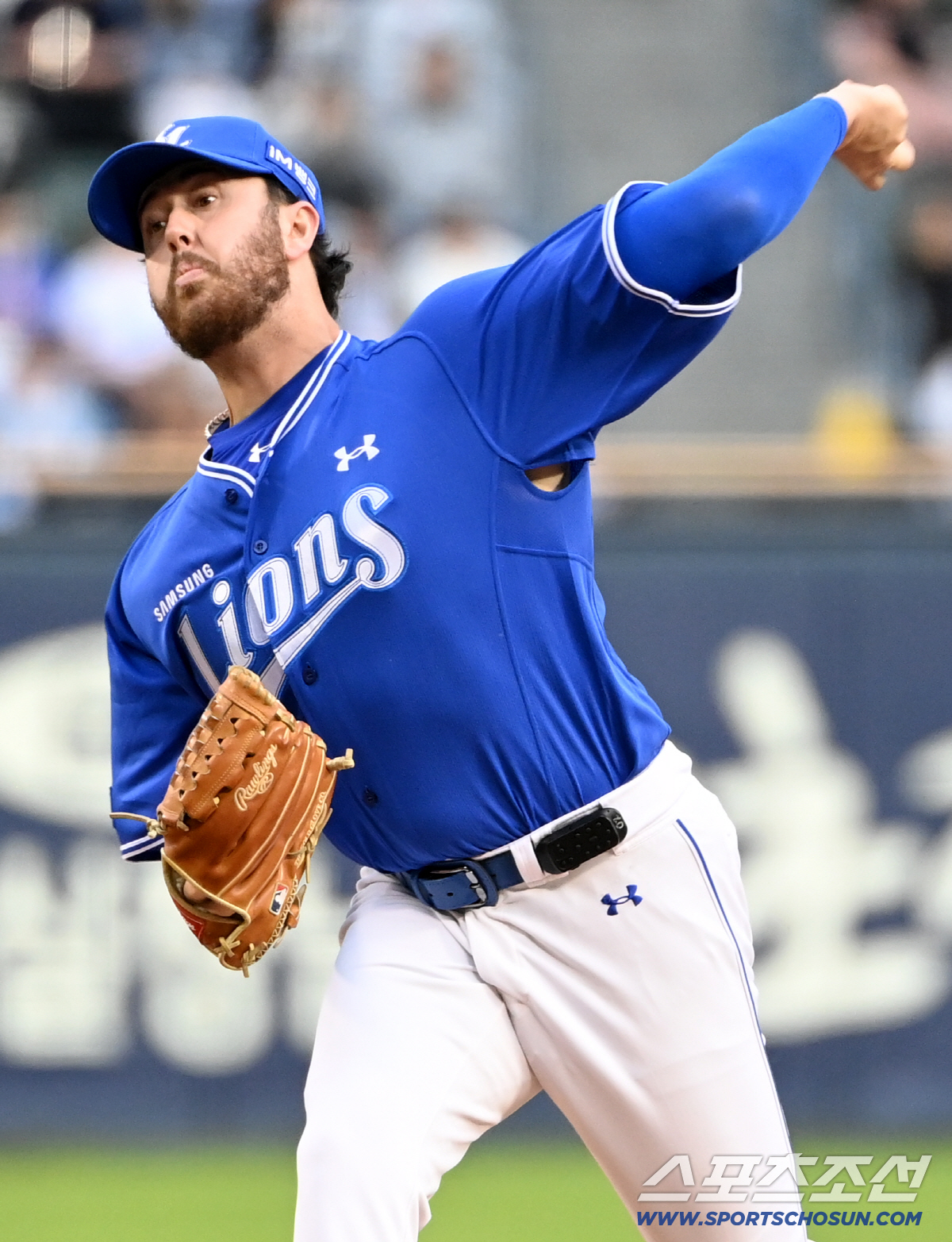 29일 잠실야구장에서 열린 삼성과 두산의 경기. 삼성 선발투수 오러클린이 역투하고 있다. 잠실=허상욱 기자 wook@sportschosun.com/2026.04.29/