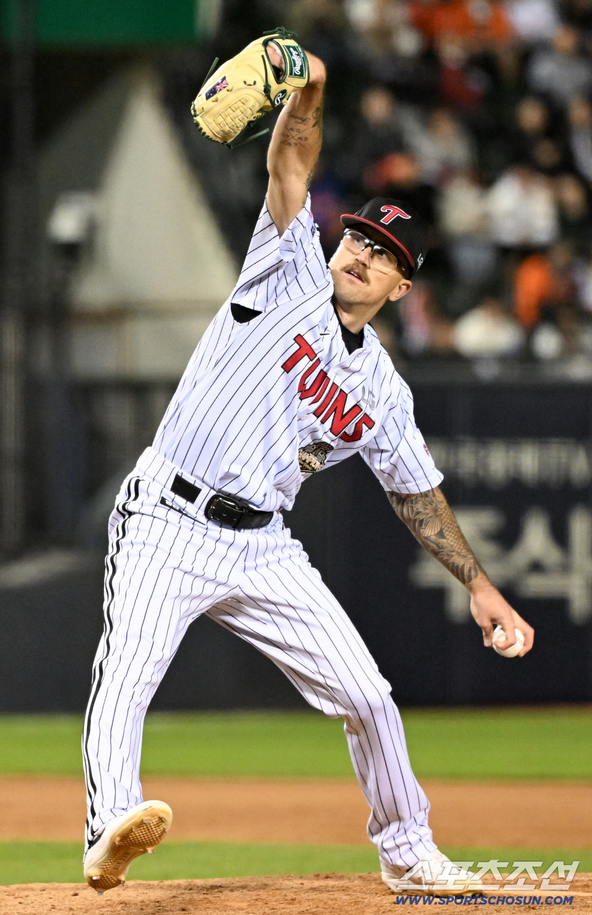 22일 잠실구장에서 열린 LG와 한화의 경기. LG 웰스가 역투하고 있다. 잠실=박재만 기자 pjm@sportschosun.com/2026.04.22/