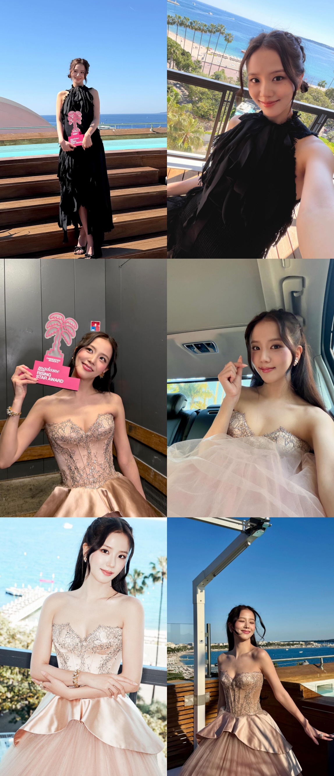 블핑 지수, '친오빠 논란' 딛고 SNS 재개.."칸 라이징스타상 감사" 비하인드컷 대방출