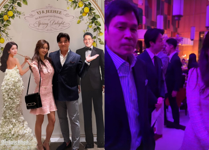 정용진 회장 바로 옆에 있는데..'추신수♥' 하원미 "추영우에 정신 팔려, 회장님도 잊었다"