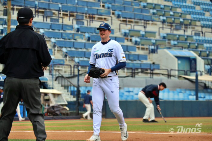 30일 마산야구장에서 열린 롯데 자이언츠와 퓨처스리그 경기에 선발 등판한 NC 다이노스 라일리 톰슨. 사진제공=NC 다이노스