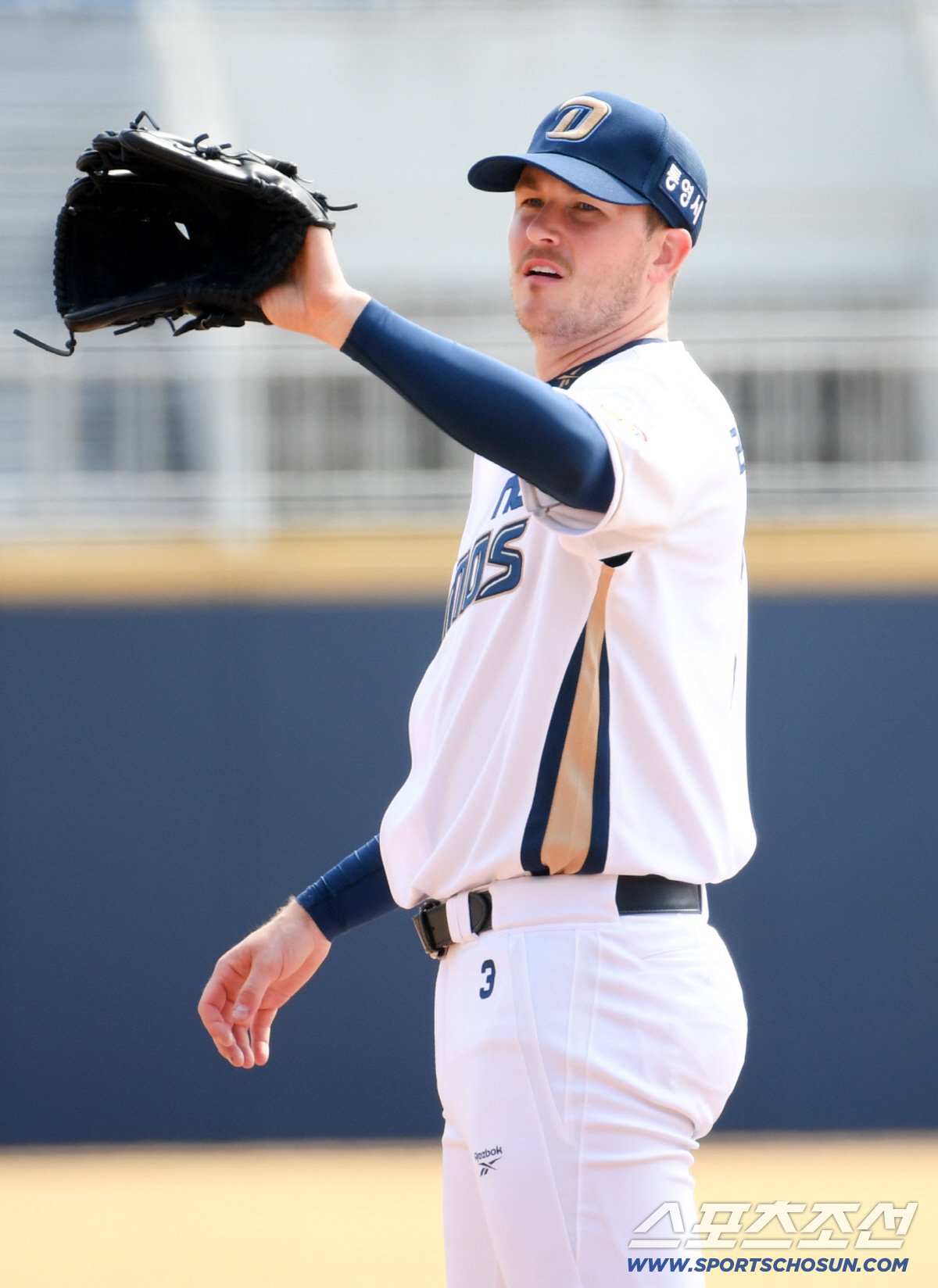 15일 마산야구장에서 열린 NC 다이노스와 키움 히어로즈의 시범경기. NC 라일리가 역투하고 있다. 창원=박재만 기자 pjm@sportschosun.com/2026.03.15/